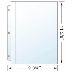 3 Ring Binder PAGES for 8 x 10 Stil